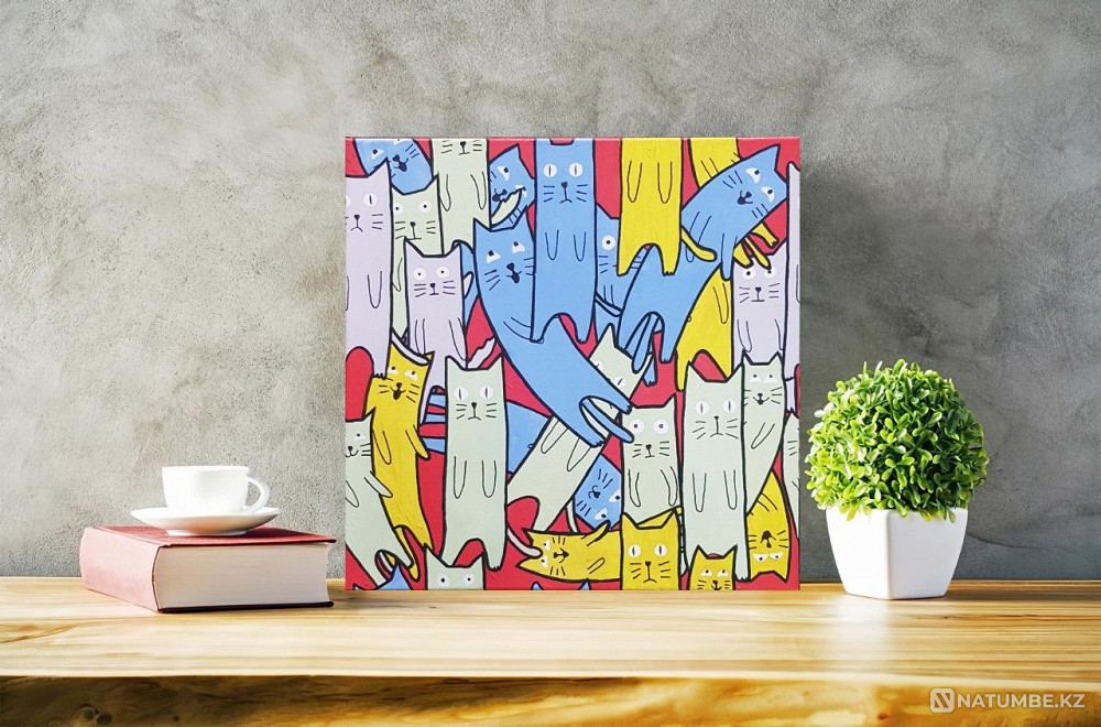 Картина. Коты. Кот.  - изображение 4