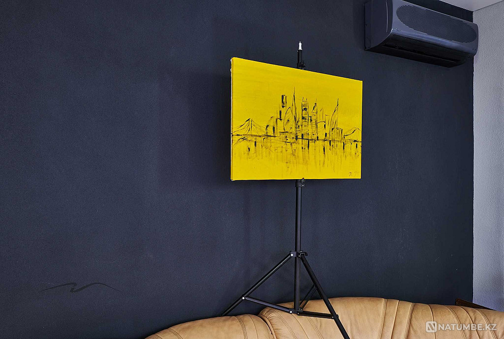 Қазақстандық суретшінің суреті; кенеп; май 70х47 см  - изображение 3