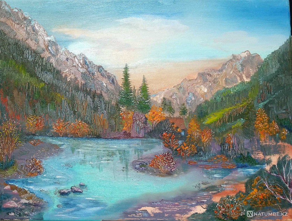 Картина осенняя "Наши горы"  - изображение 1