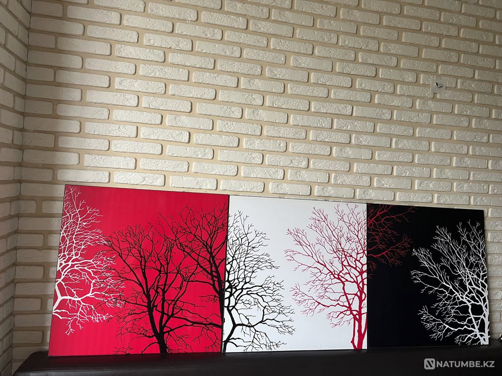 Triptych wall paintings - 3 pieces  - photo 1