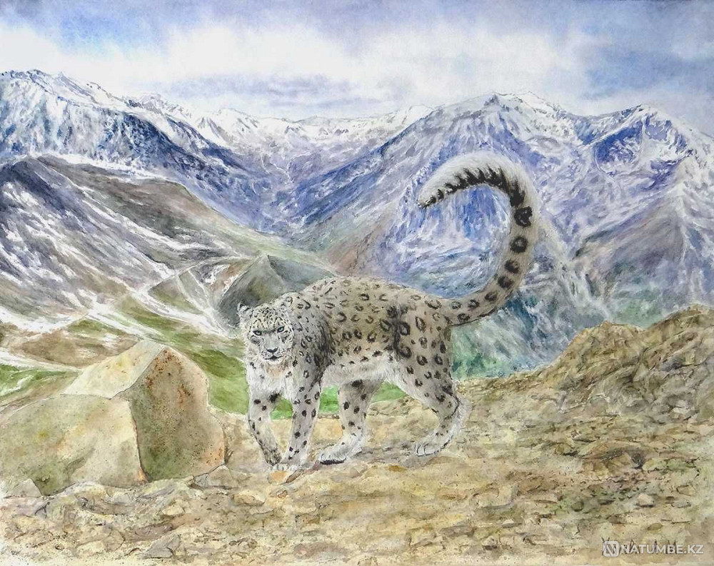 Картина акварель Барс  - изображение 1