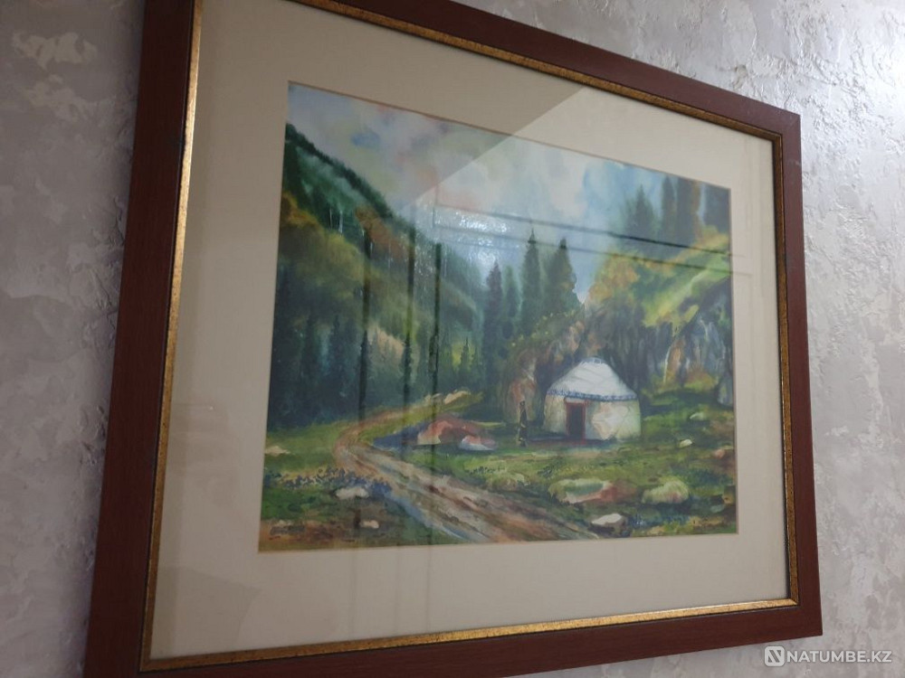 "Юрта в горах" работа Ольги Кацюба; акварель 2008 год  - изображение 4