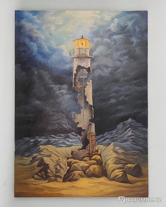 Картина Маяк холст/масло  - изображение 1