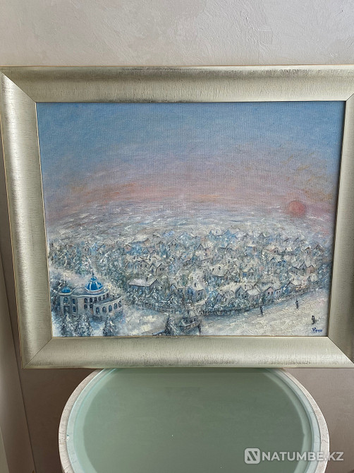 Картина Вид с голубого купола на снежную Астану  - изображение 1