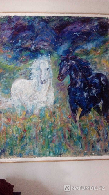 Artistic paintings of Kazakh nature  - photo 7