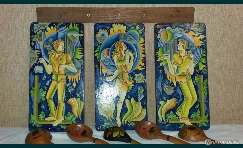 Художественная роспись для интерьера; триптих.Эксклюзив.  - изображение 1