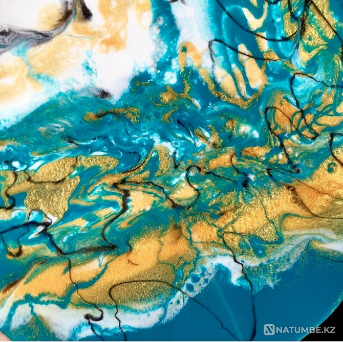 Интерьерді бояу " лагуна» эпоксидті шайырдан қолдан жасалған  - изображение 3