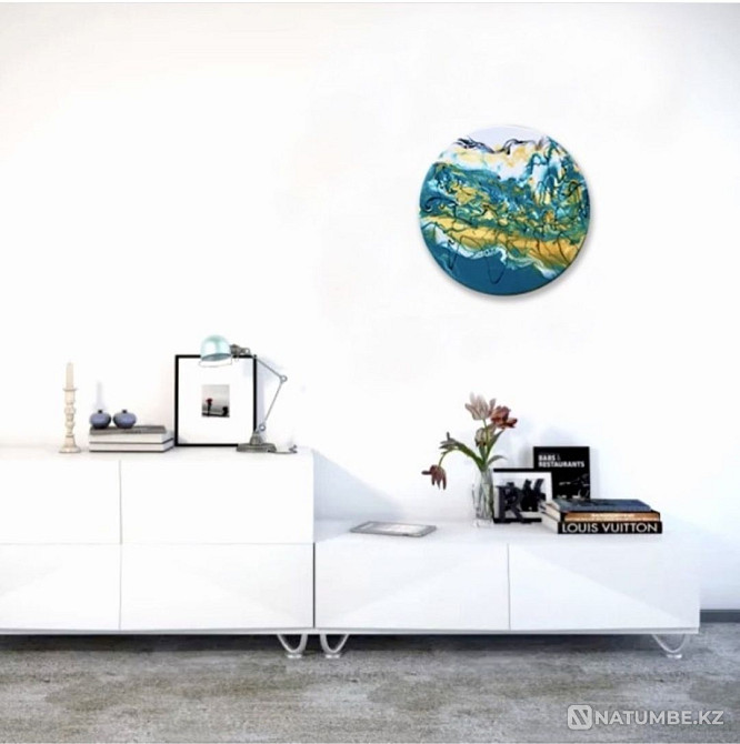 Интерьерная картина " Лагуна" ручной работы из эпоксидной смолы  - изображение 2