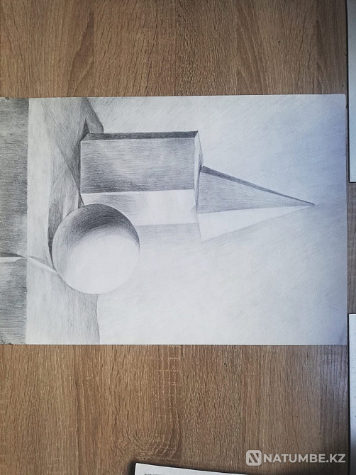 Акварельмен және қарындашпен салынған натюрморт  - изображение 4