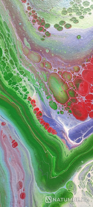 Painting Interior abstraction fluid art 50;60cm  - photo 2