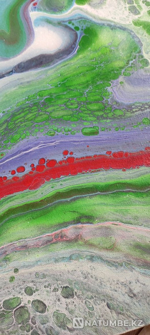 Painting Interior abstraction fluid art 50;60cm  - photo 4