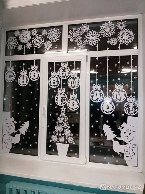 Роспись окон; рисунки; художник  - изображение 2