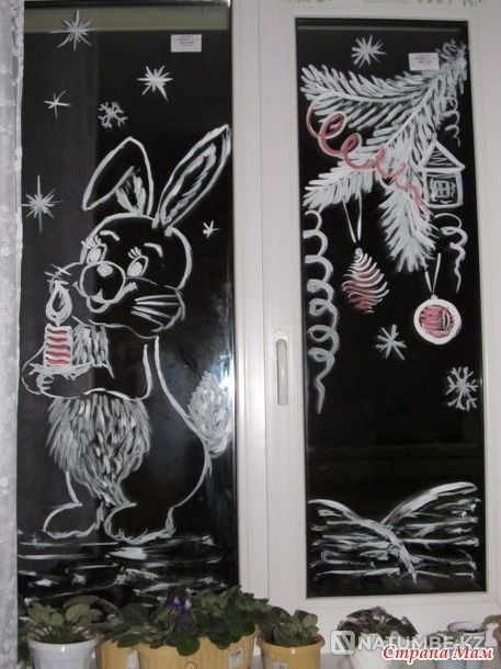 Роспись окон; рисунки; художник  - изображение 7