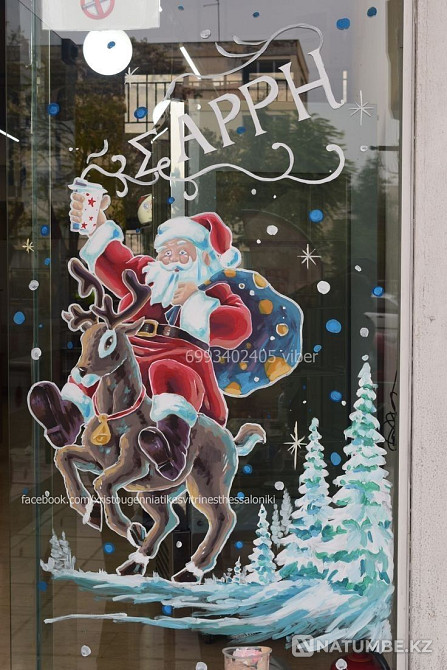 Роспись окон; рисунки; художник  - изображение 6