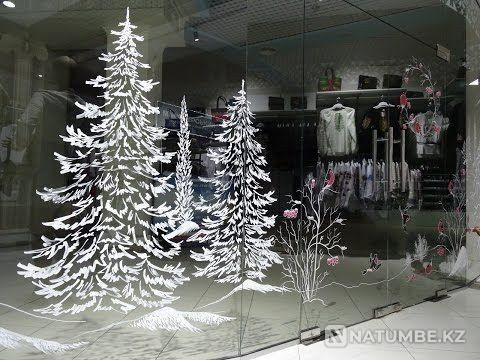 Роспись окон; рисунки; художник  - изображение 5