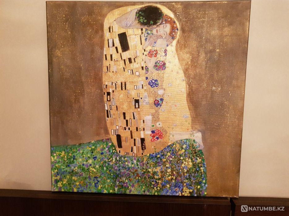 Картина"Поцелуй" Сусальное золото  - изображение 2