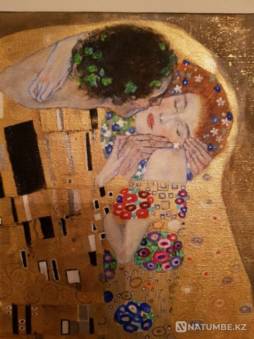 Картина"Поцелуй" Сусальное золото  - изображение 1