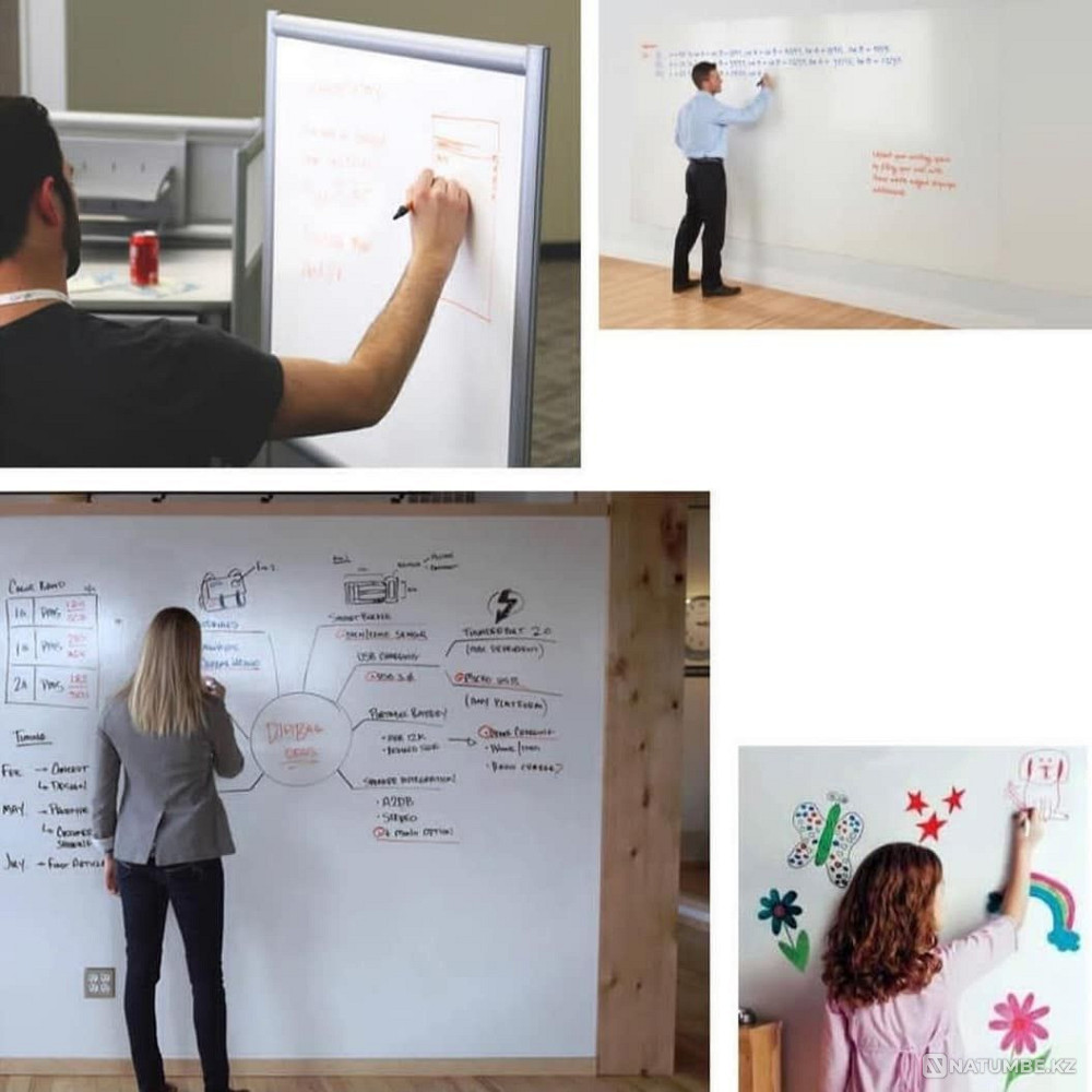 Меловая плёнка. Обои для рисования. Черный обои меловые  - изображение 5