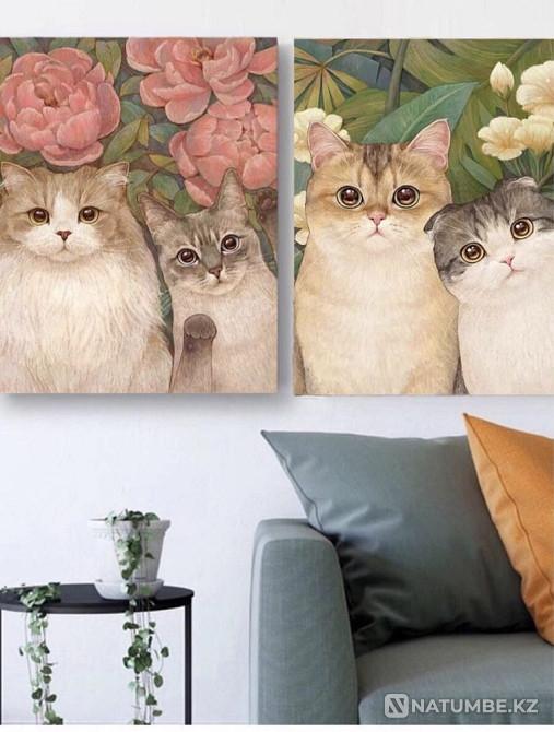 Картина по номерам с котятами;размер 50x40см;  - изображение 7