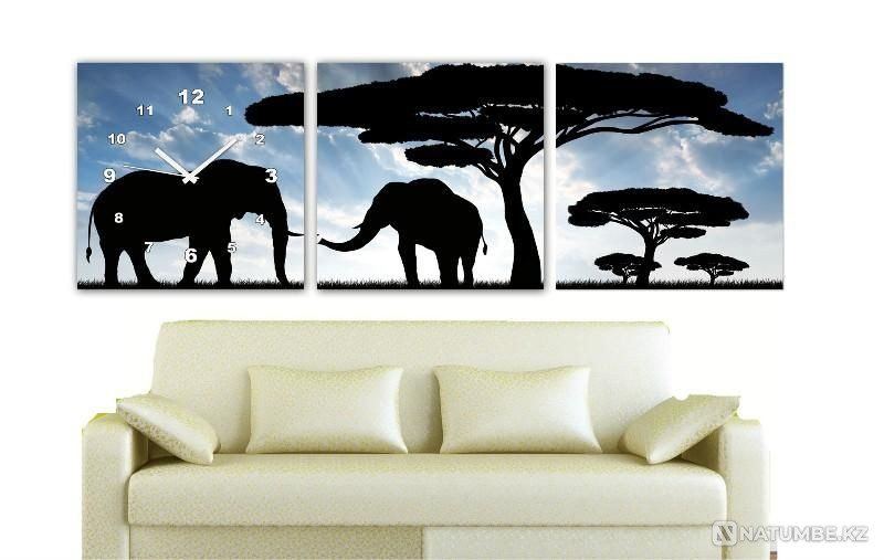Модульная картина с часами  - изображение 1