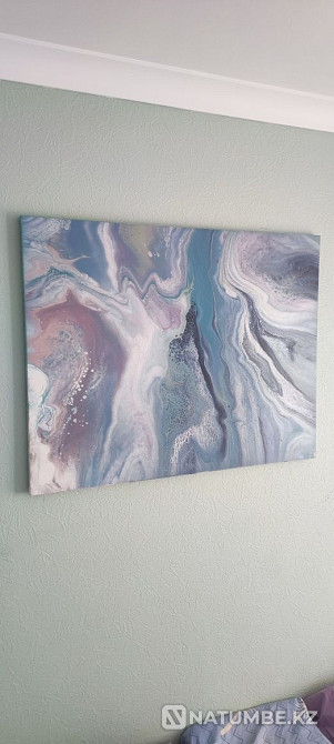 Картина интерьерная большая 70*90 абстракция Флюид арт  - изображение 5