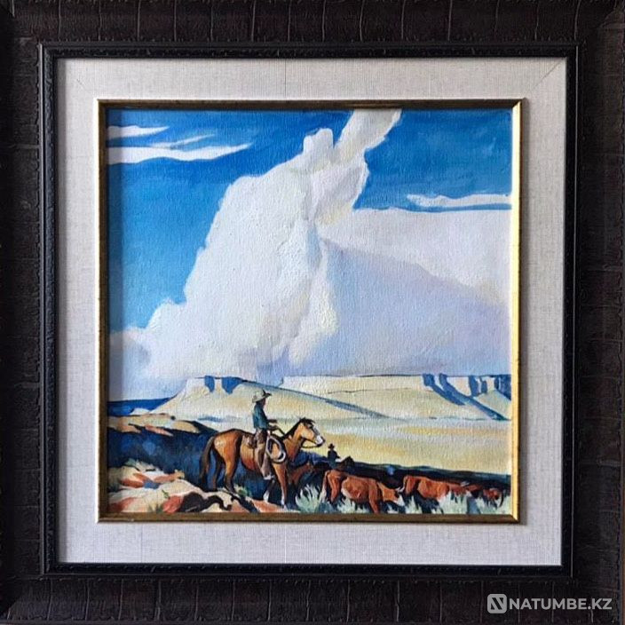 Paintings; painting; olive picture; canvas  - photo 1