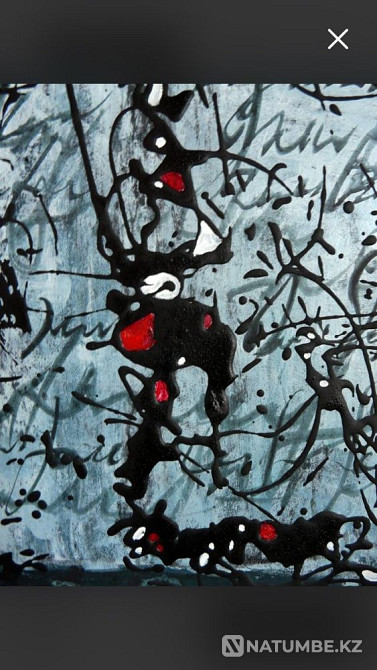 Картина абстракция. Живопись А. Герасимов. Бумага; акрил; масло  - изображение 4