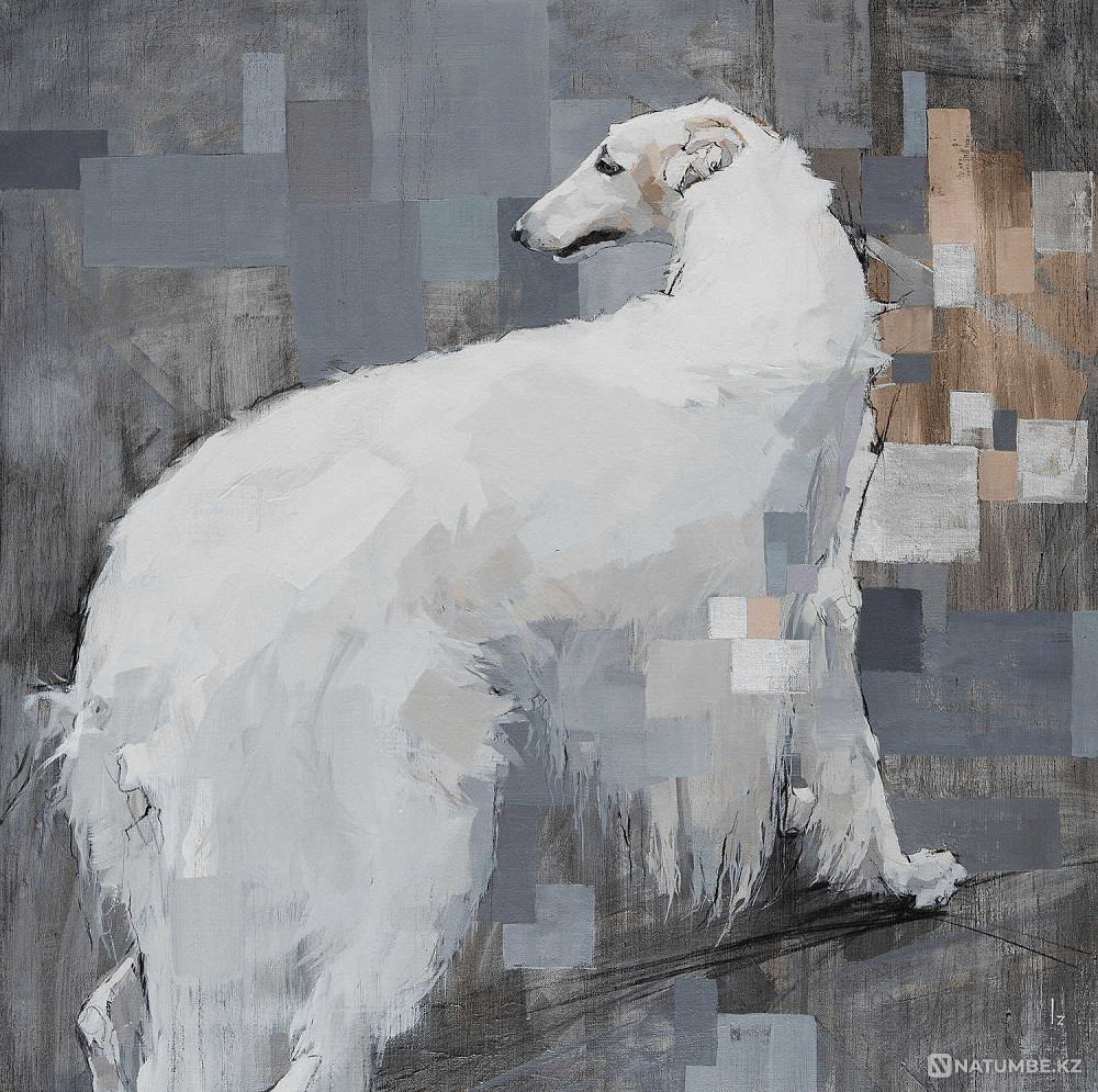 Продаю картину "русская борзая": холст; масло  - изображение 4