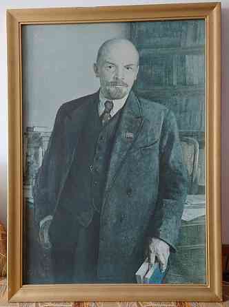 Репродукция на ткани В.И. Ленин 