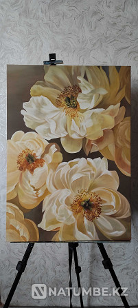 Painting; oil painting; flowers; interior painting  - photo 1