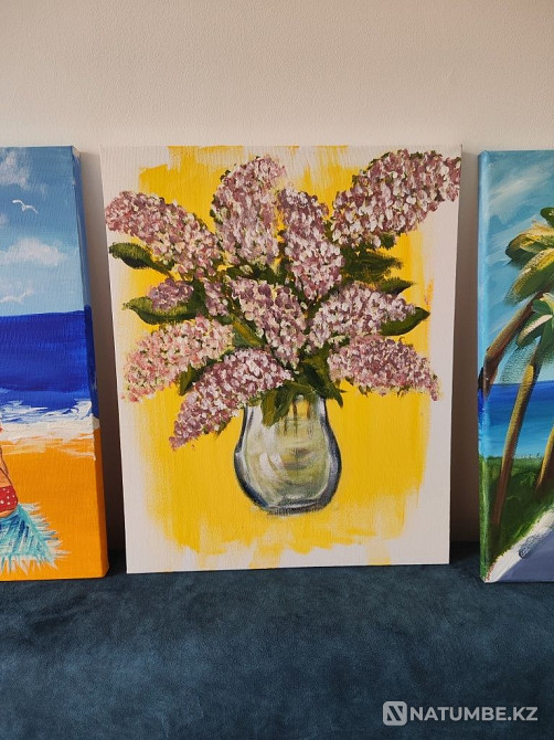 Acrylic painting on a stretcher  - photo 1