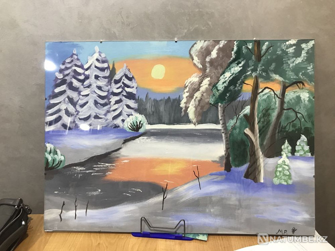 Картина «Зимнее озеро»  - изображение 1