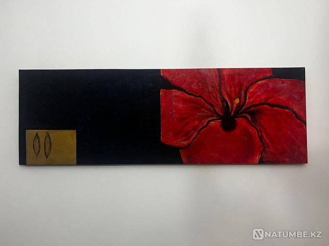 Two paintings with flowers  - photo 1
