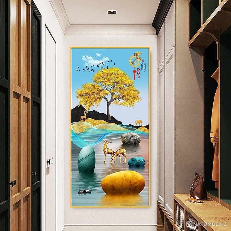 Interior Paintings Abstract Painting Wall Picture Pictures  - photo 4