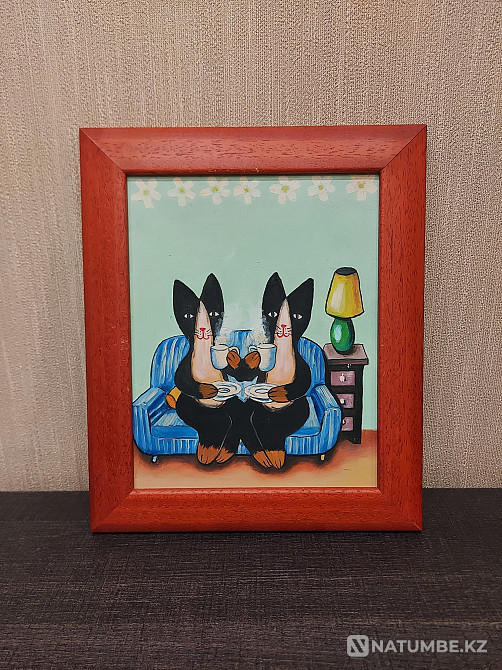 Картина акрил в рамке 26*31 см отдам за 3000 тнг  - изображение 1