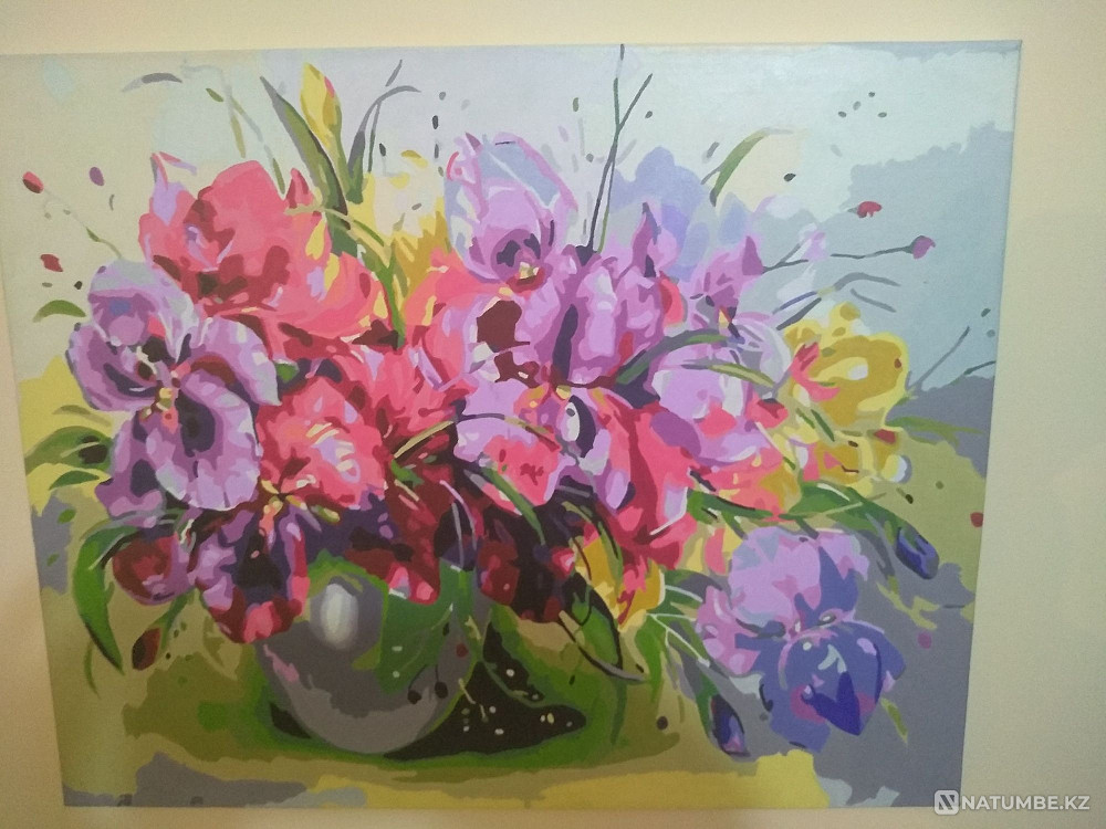 Картина "Цветы" акрил; холст  - изображение 1