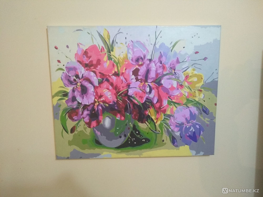 Картина "Цветы" акрил; холст  - изображение 2