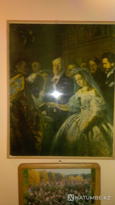 Painting “Unequal Marriage” by V.V. Pukireva in a frame measuring 48*64cm  - photo 2