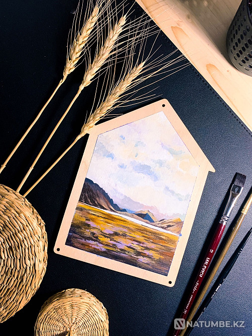 Painting for the interior in the shape of a house  - photo 1