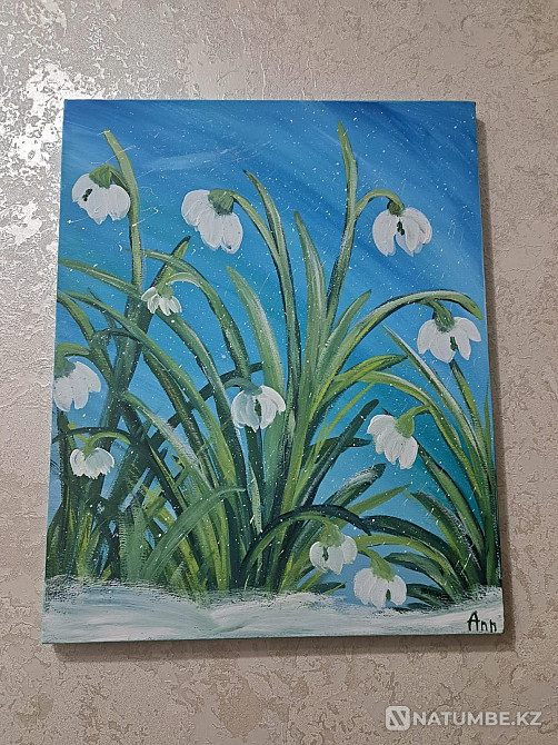 Картина на холсте "Подснежники"  - изображение 1