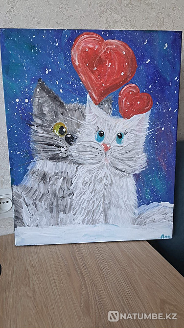 Картина кот и кошка  - изображение 1