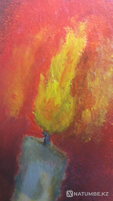 Миниатюралық кескіндеме " Ымырттағы шам "  - изображение 4