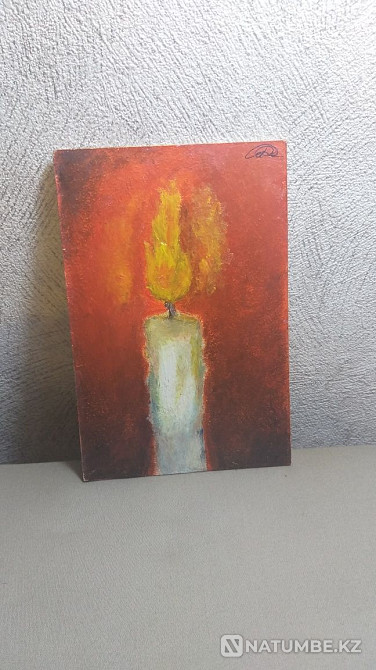 Миниатюралық кескіндеме " Ымырттағы шам "  - изображение 2