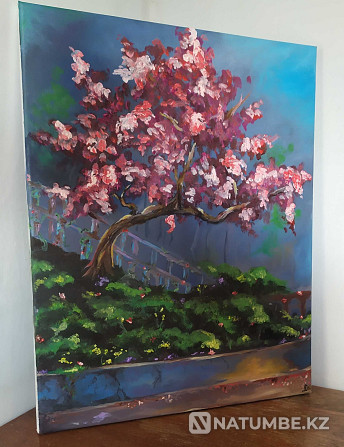 Painting. Oil. Author's work. " Cherry blossom