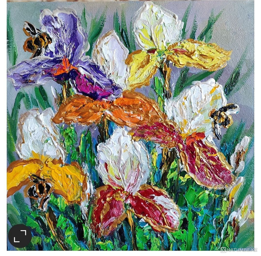 Подсолнухи! Холст.масло.Картина  - изображение 3