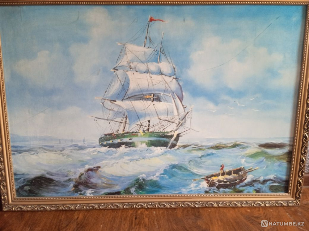 Картина маслом "Боевой фрегат"  - изображение 1