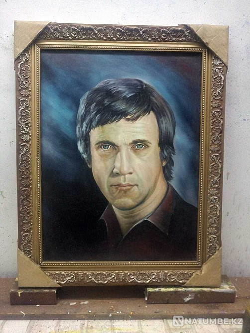 . Portrait from a photograph. Oil painting on canvas.  - photo 1