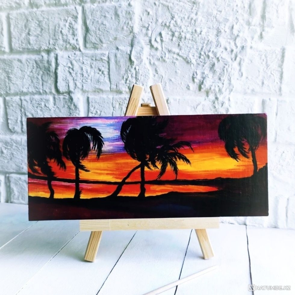 Oil painting. Landscape with Acrylic. Paintings. Still life.  - photo 8