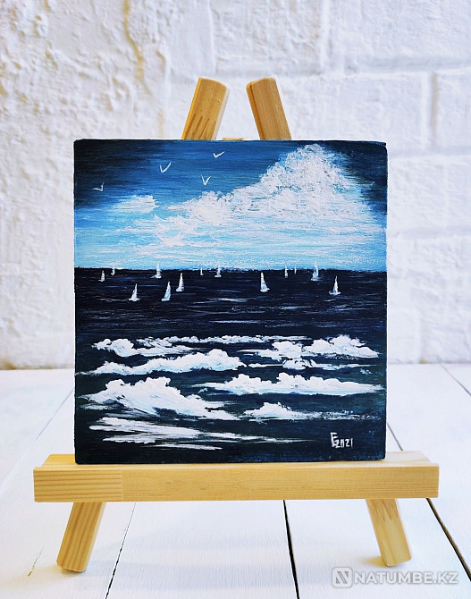 Acrylic Painting Seascape Painting  - photo 5
