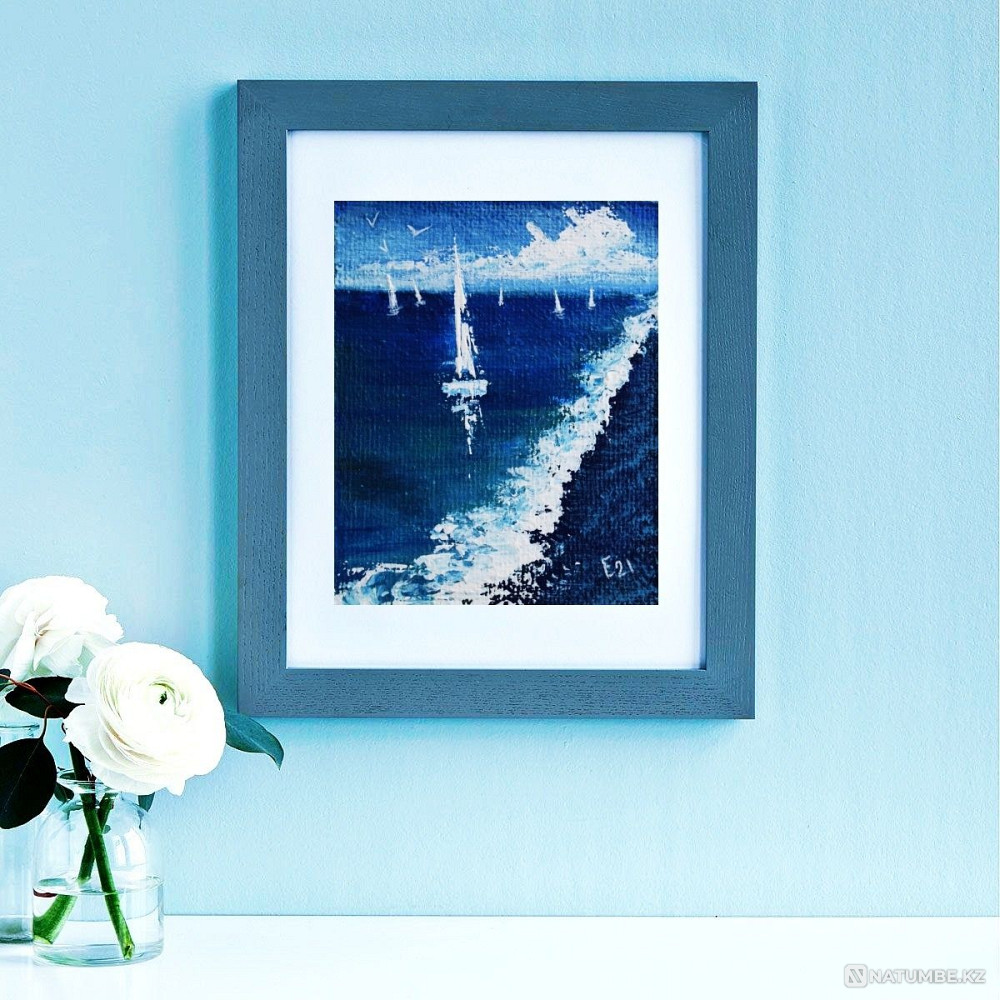 Acrylic Painting Seascape Painting  - photo 1